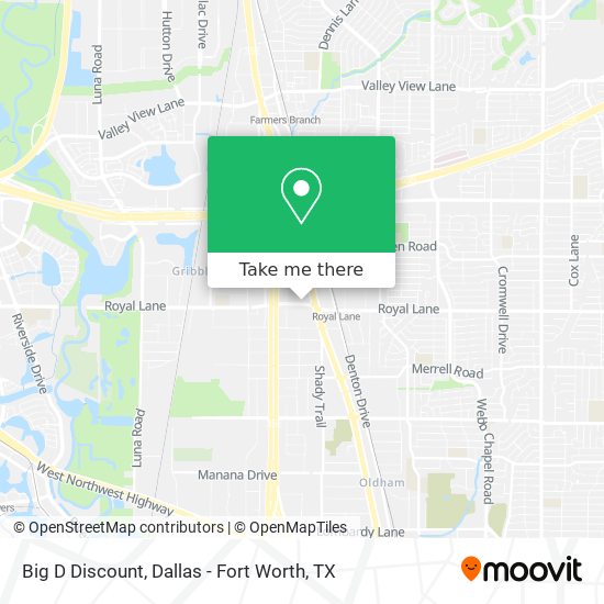 Big D Discount map