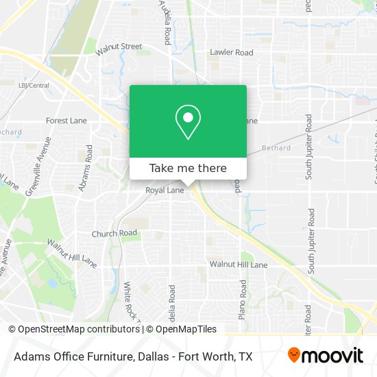 Mapa de Adams Office Furniture