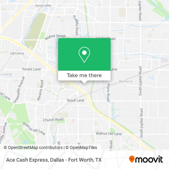 Ace Cash Express map