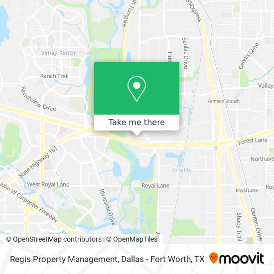 Regis Property Management map