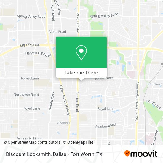 Discount Locksmith map