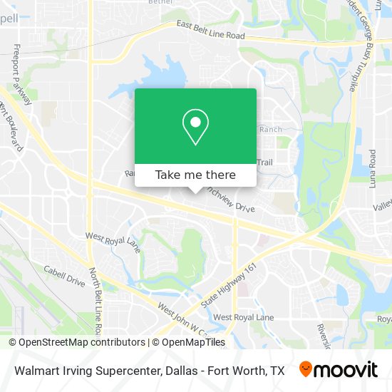 Walmart Irving Supercenter map