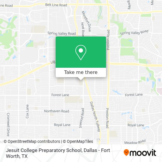 Jesuit College Preparatory School map