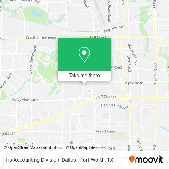 Irs Accounting Division map