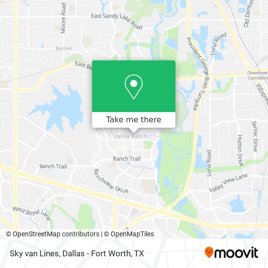 Mapa de Sky van Lines