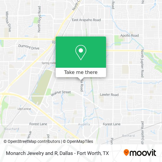 Monarch Jewelry and R map