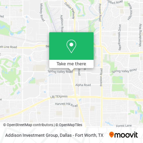 Addison Investment Group map
