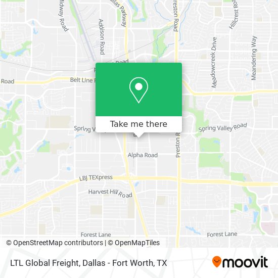LTL Global Freight map