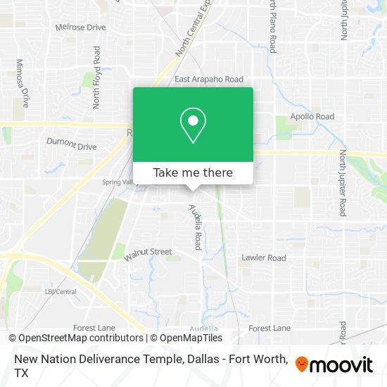 New Nation Deliverance Temple map