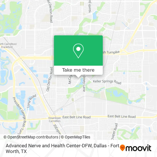 Advanced Nerve and Health Center-DFW map