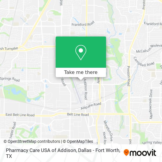 Pharmacy Care USA of Addison map