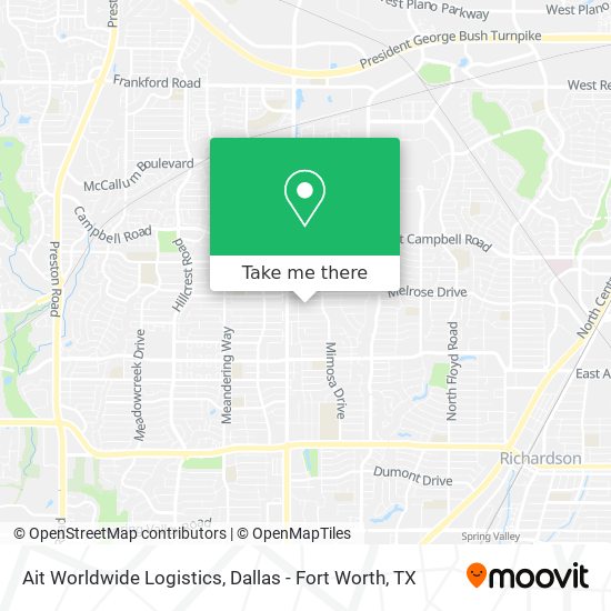 Ait Worldwide Logistics map