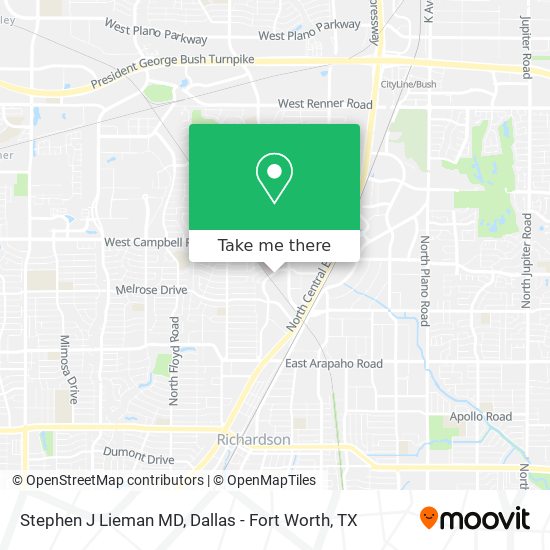 Stephen J Lieman MD map