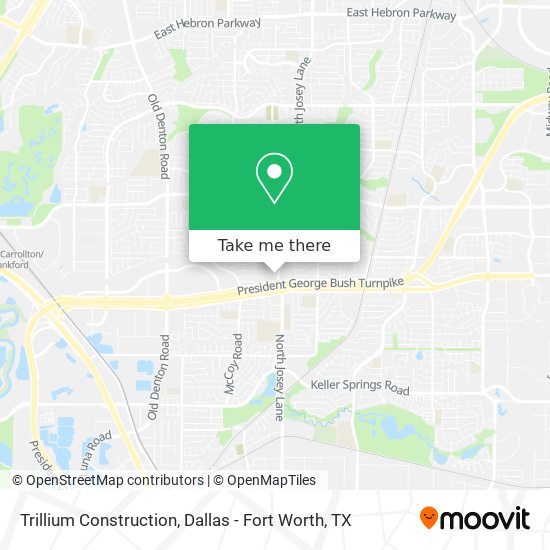 Trillium Construction map