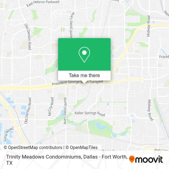 Trinity Meadows Condominiums map