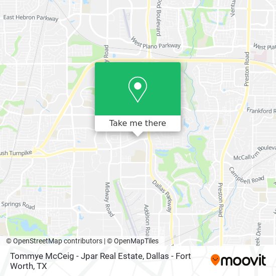 Tommye McCeig - Jpar Real Estate map