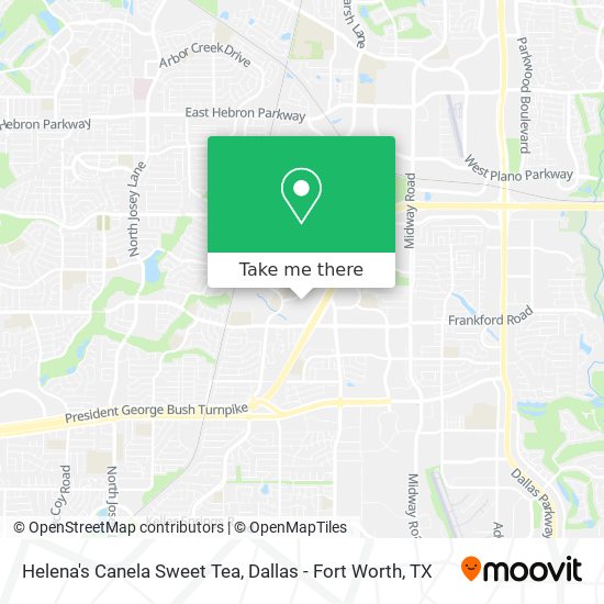 Helena's Canela Sweet Tea map