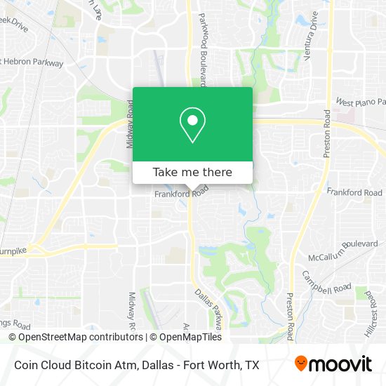 Mapa de Coin Cloud Bitcoin Atm