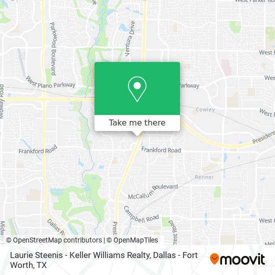 Laurie Steenis - Keller Williams Realty map