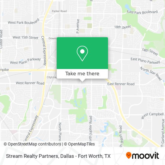 Stream Realty Partners map