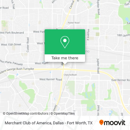Mapa de Merchant Club of America