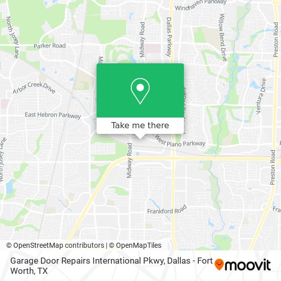 Garage Door Repairs International Pkwy map