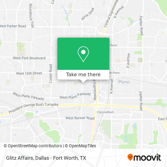 Glitz Affairs map
