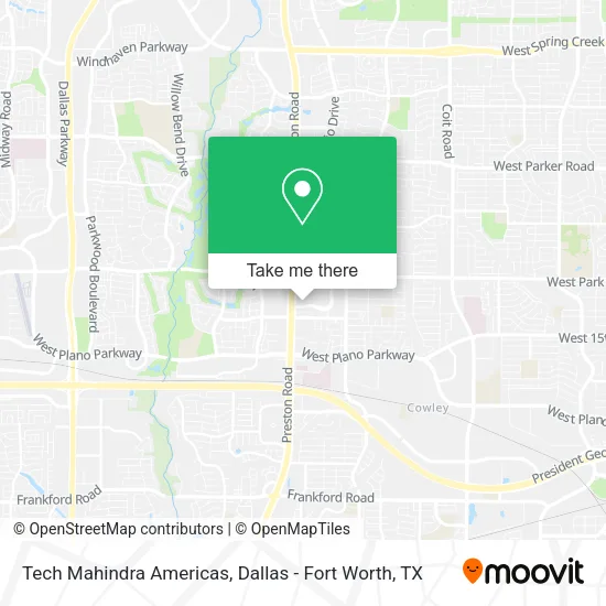 Mapa de Tech Mahindra Americas