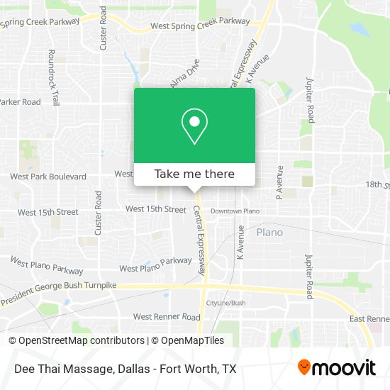 Dee Thai Massage map