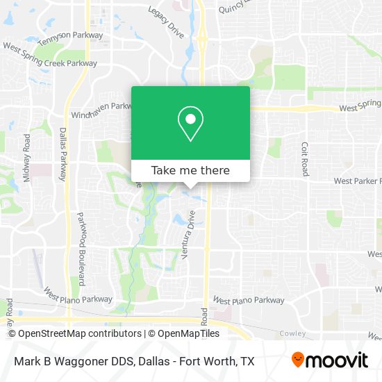 Mark B Waggoner DDS map