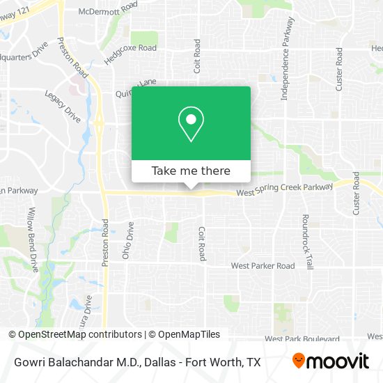 Mapa de Gowri Balachandar M.D.