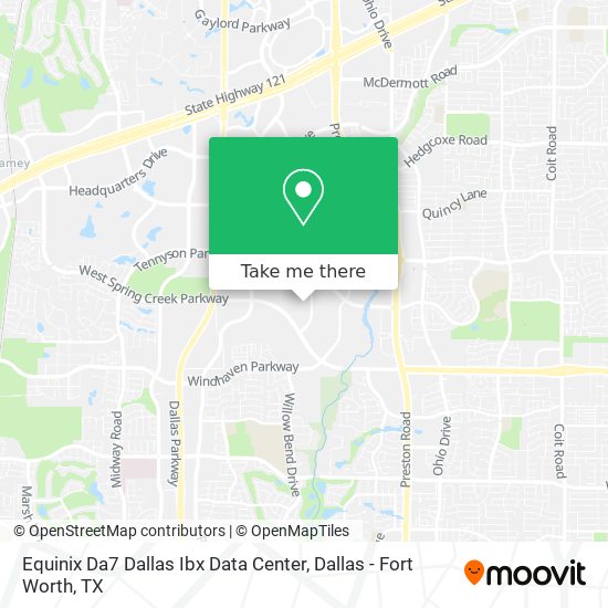 Equinix Da7 Dallas Ibx Data Center map