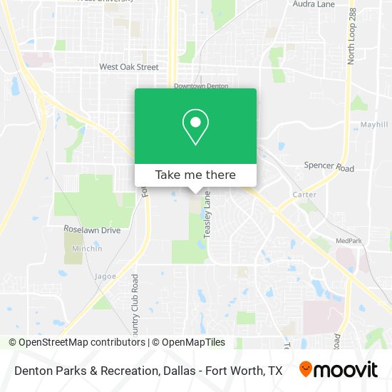 Denton Parks & Recreation map