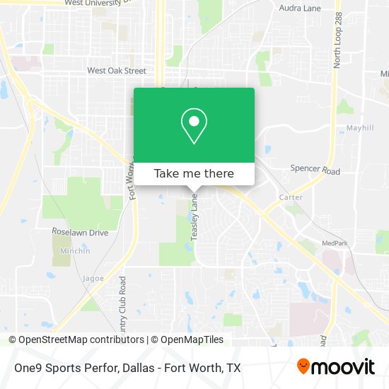 One9 Sports Perfor map