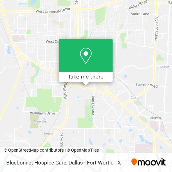 Bluebonnet Hospice Care map