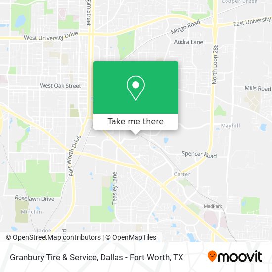 Granbury Tire & Service map