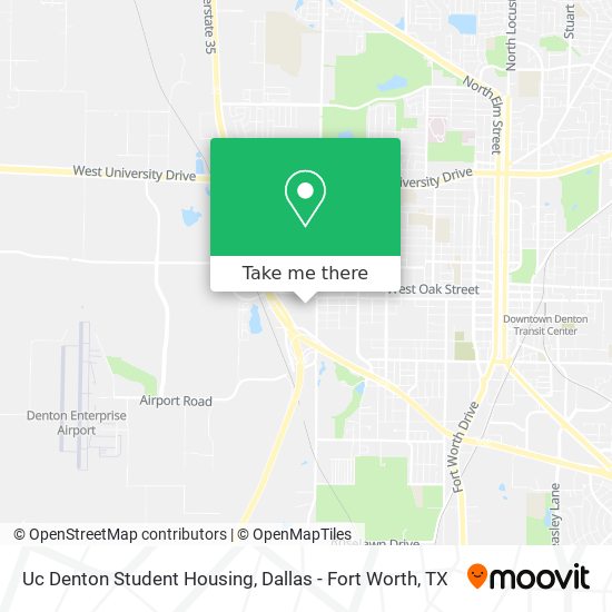 Uc Denton Student Housing map