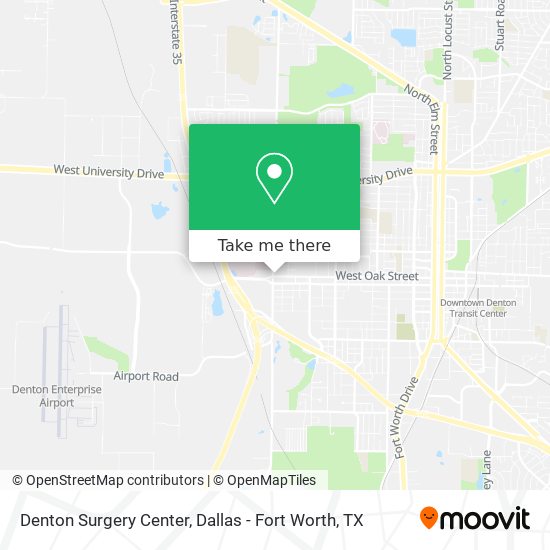 Mapa de Denton Surgery Center