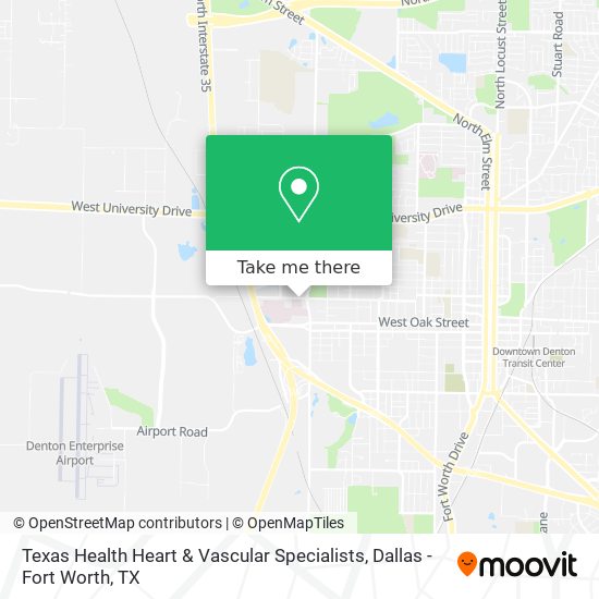Mapa de Texas Health Heart & Vascular Specialists