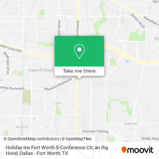 Mapa de Holiday Inn Fort Worth S-Conference Ctr, an Ihg Hotel