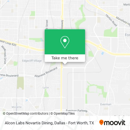 Alcon Labs Novartis Dining map
