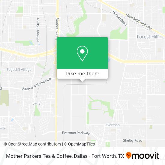 Mapa de Mother Parkers Tea & Coffee