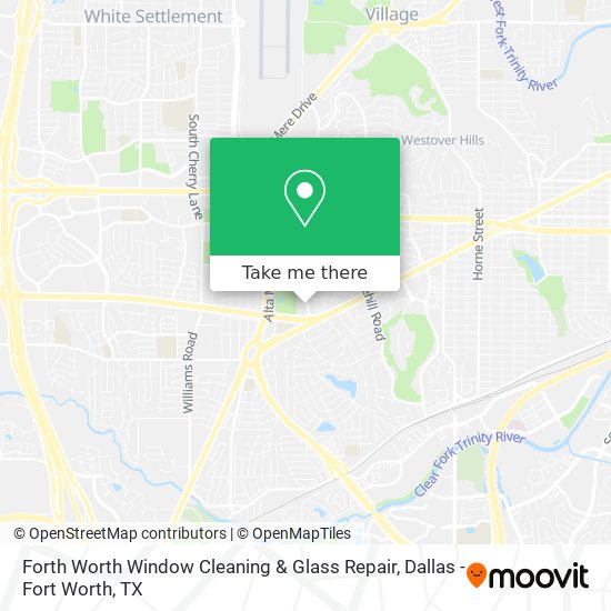 Forth Worth Window Cleaning & Glass Repair map