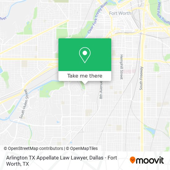 Arlington TX Appellate Law Lawyer map