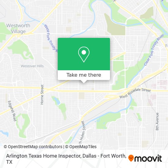 Mapa de Arlington Texas Home Inspector