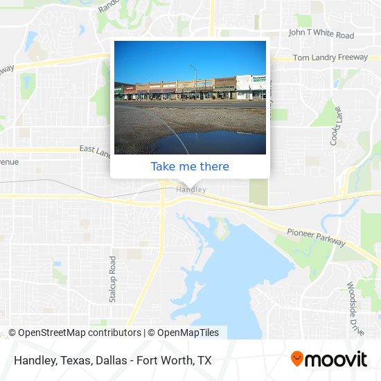 Handley, Texas map