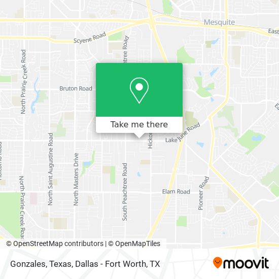 Gonzales, Texas map