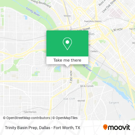 Trinity Basin Prep map