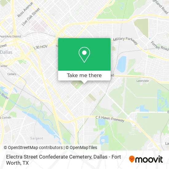 Mapa de Electra Street Confederate Cemetery