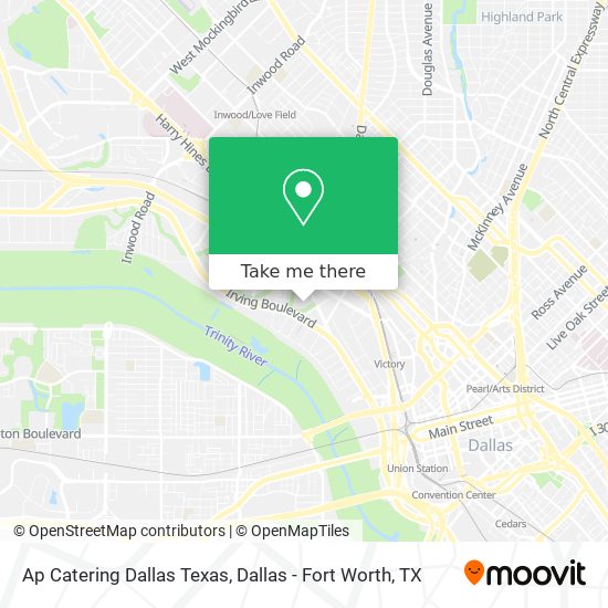 Ap Catering Dallas Texas map